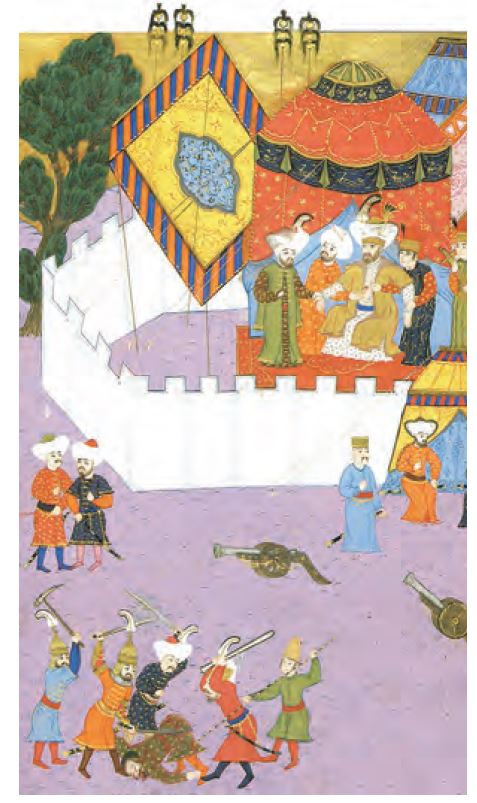 I. Murad’ı şehit eden Sırp askerinin yakalanması (Minyatür)